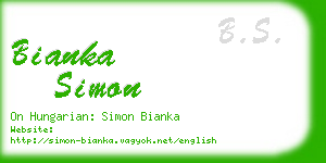 bianka simon business card